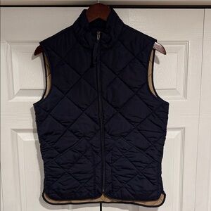 J. Crew Navy and Tan Outerwear